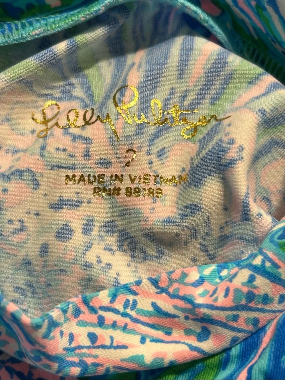 Lilly Pulitzer Bobby Rashguard Set Marie Print 2 Piece Bathing Swimsuit Sz 2